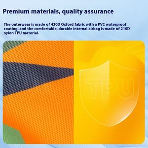 من المصنع مباشرة قابلة للتخصيص خفيفة الوزن محمولة آلية قابلة للنفخ سترة نجاة للبالغين طفو كبير لأعمال قوارب الصيد - Product Image 4