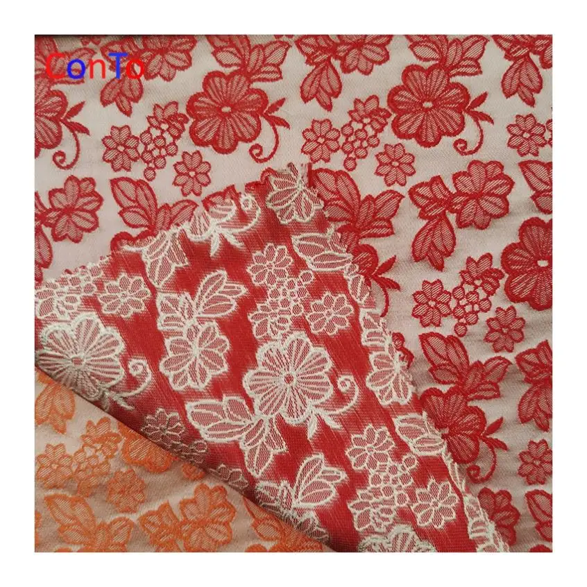 Thiết Kế Mới Voan Jacquard In Váy Vải Hoa