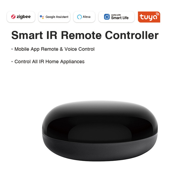 Tuya Zigbee Smart IR Remote Control Hub Alexa Google Voice App Control Universal Infrared Home Appliance Controller