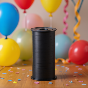 Party Love Cinta <b>Black</b> 91M Party Balloon <b>Ribbon</b> 12 Pcs Bag - Product Image 2