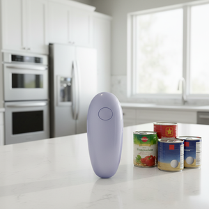 Ouvre-boîte électrique de cuisine pratique ECare, portable, multifonctionnel, automatique, ouverture en un clic, durable, en acier inoxydable, CE - Product Image 1