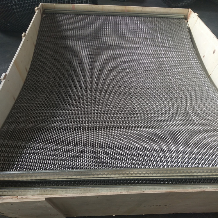High Tensile Strength Hook Crimped Vibrating Screen Wire Mesh Mine Sieving Mesh For Stone Sand
