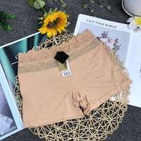 Venta al por mayor Señoras Hip-lifting Bragas Leggings Seamless Smooth Slip Cintura alta Ice Silk Seguridad Pantalones cortos para debajo de los vestidos