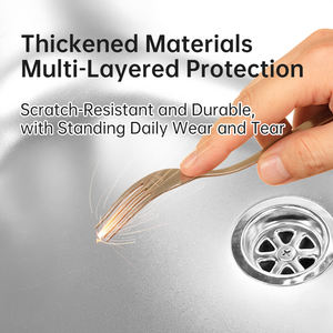 Évier de luxe pour camping-car avec entrée d'eau en acier inoxydable, certification CUPC, avec couvercle en verre trempé pour accessoires de voiture et de camping-car - Product Image 4