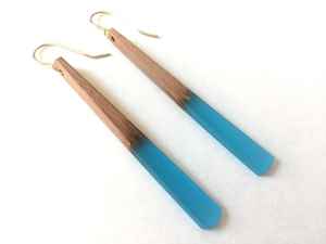Pendientes de Resina y Madera Inspirados en la Naturaleza, Joyería Ligera Hecha a Mano, Estilo Boho Chic, Regalo Perfecto para Mujeres, Adolescentes y Niñas - Product Image 6