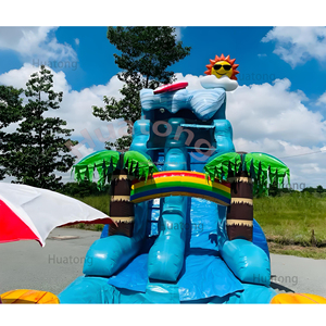 Tùy Chỉnh Ngoài Trời Thương Mại Bơm Hơi Khổng Lồ Trượt Nước Sân Sau Trượt Bơm Hơi Với Hồ Bơi - Product Image 5