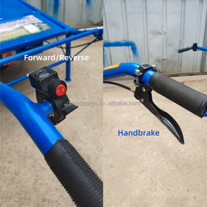 भारी शुल्क स्टील इलेक्ट्रिक वैगन कार्ट फार्म गार्डन व्हीलबैरो उपयोगिता ट्रॉली - Product Image 5