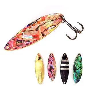 OEM Abalone Shell Spoon Lure 20G 25G 30G Laut Pesca Memancing Logam Payet Umpan Salmon