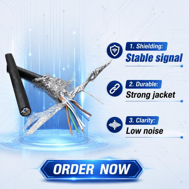 Cat5e Shielded LAN Cable 24AWG 4 Pair Copper Ethernet Cable for Router Switch Network Equipment Data Connection