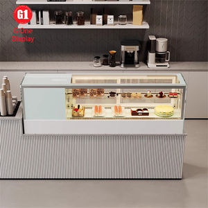 Custom Sweet Shop Interior Design Commercial Coffee Shop Counter Decoration Modern Coffee Bar Counter - Product Image 4