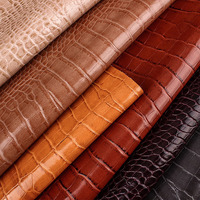Eco Oil 1.1mm Double Couleur Artificielle Synthétique Imitation Crocodile Peau Faux PVC Cuir pour Sacs Chaussures Ceintures Fabrication de Sacs à Main