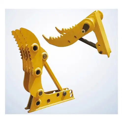 Customizable 2-Finger Excavator Thumb Clamp Loading Unloading Hydraulic Construction Machinery Attachments