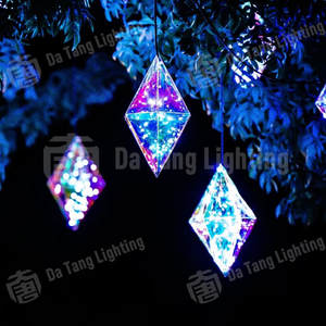 Lámpara Colgante Impermeable IP65 de Colores Fantásticos para Uso en Interiores y Exteriores, Iluminando Caminos Escénicos y Atracciones Nocturnas - Product Image 3