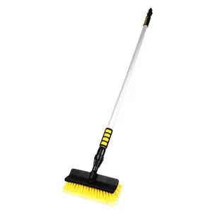O-Cleaning Multi-Purpose Water Flow-Through Car Wash Brush,Telescopic Handle With On/Off Switch To Control Water Flow