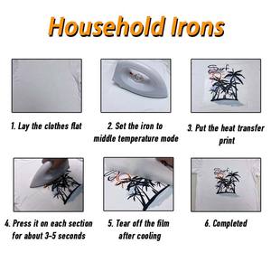 مخصص الحديد على نقل الحرارة شعار العلامة التجارية النص وصور صورة ملصقات الطباعة ديي الملابس والقبعات بقع قابل للغسل - Product Image 6