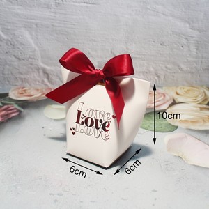 Romantic Love Heart <b>Wedding</b> Candy <b>Box</b> with Ribbon Valentines Day Party Chocolate Gift Packaging <b>Box</b> for Guests Souvenirs - Product Image 5