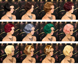 Perruque Courte Pixie 13x4 avec Lace Frontale, Cheveux Humains Vierges Brésiliens Couleur Mixte 99j, Vente en Gros, Cheveux Vierges à Cuticules Alignées, Cheveux de Vison - Product Image 6