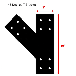 Soporte <span class=keywords><strong>de</strong></span> hierro y acero para pérgola exterior, placa <span class=keywords><strong>en</strong></span> T para techo <span class=keywords><strong>de</strong></span> porche delantero, <span class=keywords><strong>kit</strong></span> <span class=keywords><strong>de</strong></span> soportes 4x4, negro, moderno, impermeable - Product Image 4