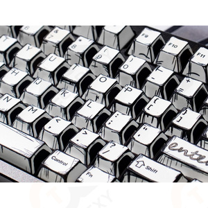 ชุดคีย์แคปธีมสีขาวสไตล์มังงะ ปรับแต่งได้ตามต้องการ พร้อมตัวเลือกโลโก้ส่วนตัว แบรนด์ TechRexy สำหรับคีย์บอร์ด MX วัสดุ PBT - Product Image 1