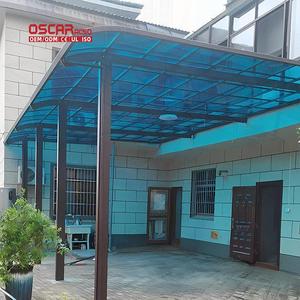 Auvent <span class=keywords><strong>de</strong></span> balcon extérieur en aluminium avec <span class=keywords><strong>toit</strong></span> en polycarbonate, fonctionnel et décoratif, pour patio, fenêtre, jardin, terrasse et pont. - Product Image 1