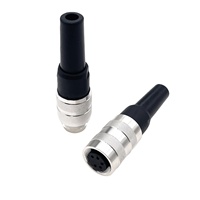 Conector Circular M16 de 5 Pines, Base de Cobre AISG, Conectores Macho y Hembra para Comunicación de Estación Base, Codificador Servo, Conector de Aviación