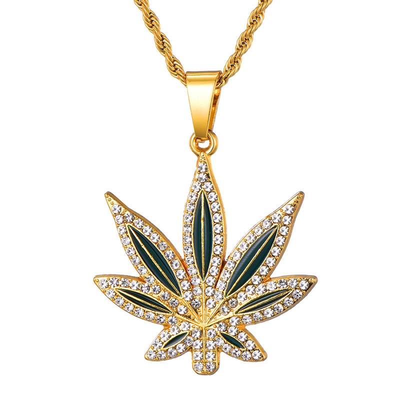 Collana Uomo Mendel – Ciondolo Statua Della Libertà Placcato Oro – Zirconia – Hip Hop – 25″