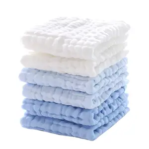 Tissu de mousseline en coton biologique 2 3 couches 4 couches 100% Tissu de mousseline de gaze de coton pour bébé vente en gros