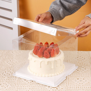 <span class=keywords><strong>กล่อง</strong></span>ใส<span class=keywords><strong>ทรง</strong></span><span class=keywords><strong>สูง</strong></span>สำหรับบรรจุเค้ก สวยงาม พร้อมริบบิ้น เหมาะสำหรับงานแต่งงาน งานวันเกิด - Product Image 6