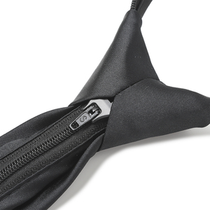 <span class=keywords><strong>Cravate</strong></span> avec logo personnalisé Cravates en jacquard tissé en soie ou polyester Cravates avec logo King's Crown <span class=keywords><strong>Cravate</strong></span> fine avec fermeture éclair et <span class=keywords><strong>pré</strong></span>-nœud pour hommes - Product Image 4