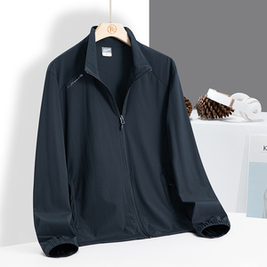 Ropa de Protección Solar para Parejas 2025, Chaqueta Deportiva sin Cuello para Hombre, Talla Grande, Cómoda, Transpirable y Agradable al Tacto - Product Image 4