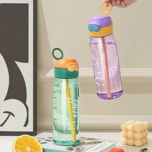 Botella de Agua Portátil Transparente de 500 ml, Antiderrames y Resistente a Caídas, para Actividades al Aire Libre, Gimnasio y Camping, con Boquilla para Beber Directo - Product Image 3