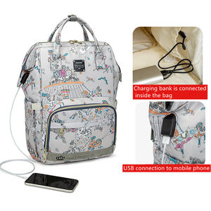 ชุดกระเป๋าเป้สะพายหลังเดินทางแบบชาร์จไฟได้ทาง USB, ขวดฉนวน & ถุงผ้าอ้อมสำหรับคุณแม่ & เด็กทารก - Product Image 4