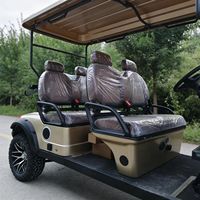 Voiturette de golf électrique Karich 4 places 2+2 avec moteur 3500W et pare-brise pliable 30-50 km/h