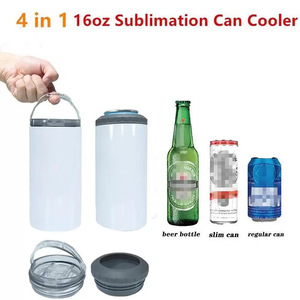 2024 16oz 4-in-1 Sublimation Stainless Steel <b>Mug</b> & Can Cooler Lid Eco-Friendly Business Gift Vacuum Insulated 6-12hr <b>Thermal</b> - Product Image 5