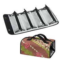 NOUVELLE PROMO EXCLUSIVE Sac à main en polyester imprimé Maile Pikake Lei, pliable et portable pour le voyage, personnalisable