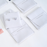 Sacs d'emballage personnalisés Boyang pour boucles d'oreilles et colliers, pochettes et boîtes d'emballage pour bijoux en microfibre