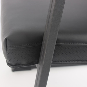 Conference <b>Chair</b> Leather Ergonomic Fixed Armrest Comfortable Office <b>Study</b> Room Commercial Space - Product Image 1