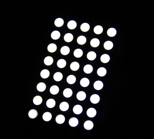 شاشة LED مصفوفة نقطية فائقة النحافة عالية الجودة مقاس 1.4 بوصة 5×8 طراز Houkem-14058-BW ذات كاثود مشترك - Product Image 6