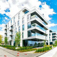 Bâtiment d'habitation et de bureaux à structure en acier galvanisé, construction résidentielle préfabriquée multi-étages, design moderne pour hôtel