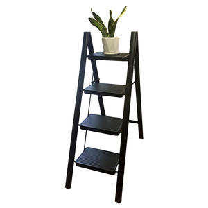 Sgabello Pieghevole Moderno Portatile con Scala, Alta Resistenza, Capacità di Carico 150kg, per <span class=keywords><strong>Cucina</strong></span>, Appartamento, Casa, Palestra, Bagno, Bambini, Soffitta - Product Image 4