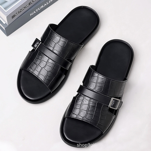 <span class=keywords><strong>Sandales</strong></span> d'été 2026 pour hommes : Nouvelle tendance, en <span class=keywords><strong>cuir</strong></span> véritable, antidérapantes, style populaire - Product Image 2