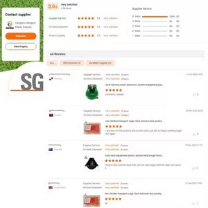 Cuenco de agua de pollo azul automático, comedero y bebedero de plástico <span class=keywords><strong>para</strong></span> pollos con tornillo negro <span class=keywords><strong>para</strong></span> uso en granjas de pollos - Product Image 3