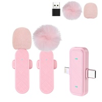 Microphone Lavalier Mini à Clipser avec Réduction de Bruit, Récepteur Type-C/Lightning Plug and Play pour Streaming en Direct et Enregistrement de Vlogs