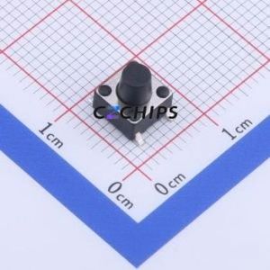 GT-TC089B-H065-L1 Tactile Switch SMD-4P,6x6mm Switch Single Pole Single Throw Round Button 2.5N Vertical Mount - Product Image 1