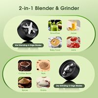 1000W 25000RPM Sapcentrifuge Blender 2-in-1 Persoonlijke blender voor shakes en smoothies Elektrische fruitpers Cup Notenmolen BPA-vrij
