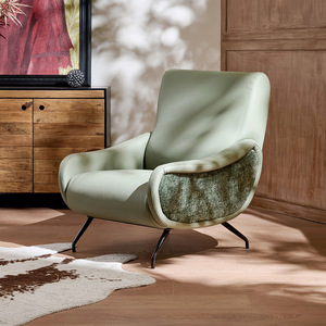 Sillón Individual Nórdico Moderno Minimalista, Diseño Ergonómico, Mueble para Sala de Estar o Dormitorio, Estructura de Armazón - Product Image 2