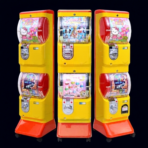 Distributeur automatique de capsules de jouets Gashapon blanc d'origine japonaise avec fonction vocale en anglais - Product Image 3