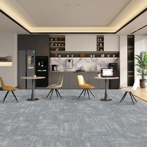 50*50 Moderne Büro teppich fliese Umwelt freundliche rutsch feste graue Nylon-PVC-anti statische, schmutz abweisende quadratische Teppich fliese für Wohngebäude - Product Image 4