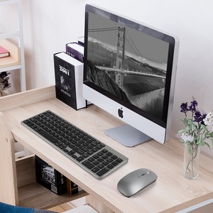 Ensemble clavier sans fil compact rechargeable 2,4 G, clavier et souris sans fil multi-appareils pour Mc OS/Windows/Android - Product Image 4