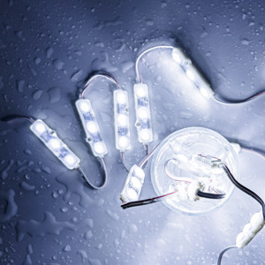 Modulo LED Ultrasonico di Alta Qualità, DC12V 1.5W, Samsung <span class=keywords><strong>Korea</strong></span> SMD 3-chip IP67 5730, Lente Opaca - Product Image 1